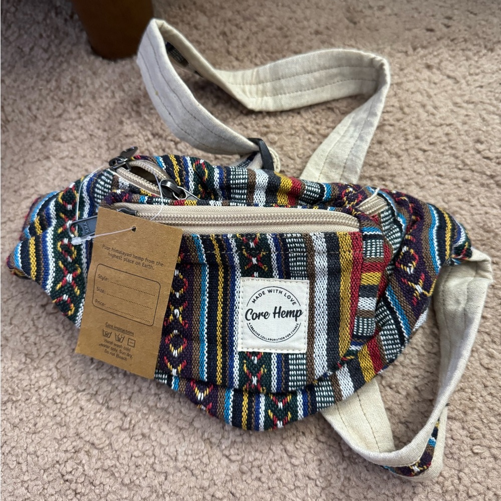 NWT Core Hemp Multicolor Fanny Pack